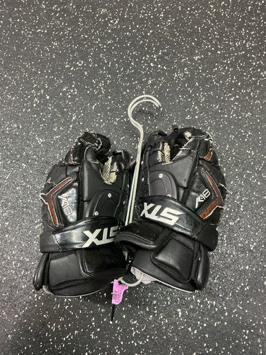 Used STX K18 GOALIE Lacrosse Gloves Womens Black MD 10743-S000466082