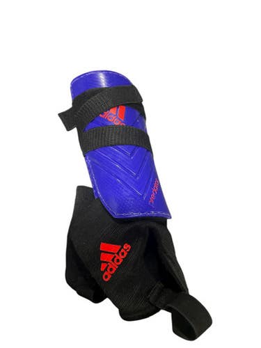 Used Adidas Soccer Shin Guards Adult Royal Blue LG 11834-S000040723