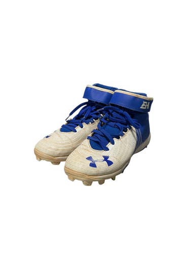 Used Under Armour WHITE/BLUE BB/SB Cleats White Junior 03.5 11834-S000040841