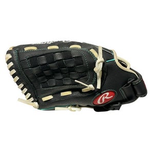 Used Rawlings SOFTBALL GLOVE BB/SB Glove LH Throw Black 11 1/2" 11834-S000042347