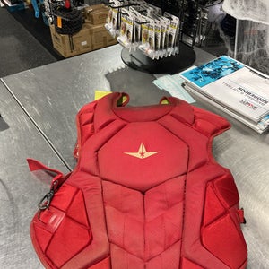 Used All-Star SYSTEM SEVEN Catchers Chest Protector Red Adult 11834-S000042420