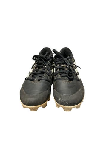 Used Adidas BLK/WHT CLEATS BB/SB Cleats Black Junior 04.5 11834-S000042471