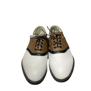 Used Mizuno Mens Golf Shoes Brown Senior 8 11834-S000042502