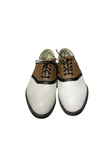 Used Mizuno Mens Golf Shoes Brown Senior 8 11834-S000042502