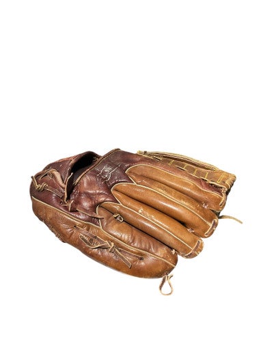 Used Rawlings BELLOWS WEB GLOVE BB/SB Glove LH Throw Brown 12" 11834-S000042522