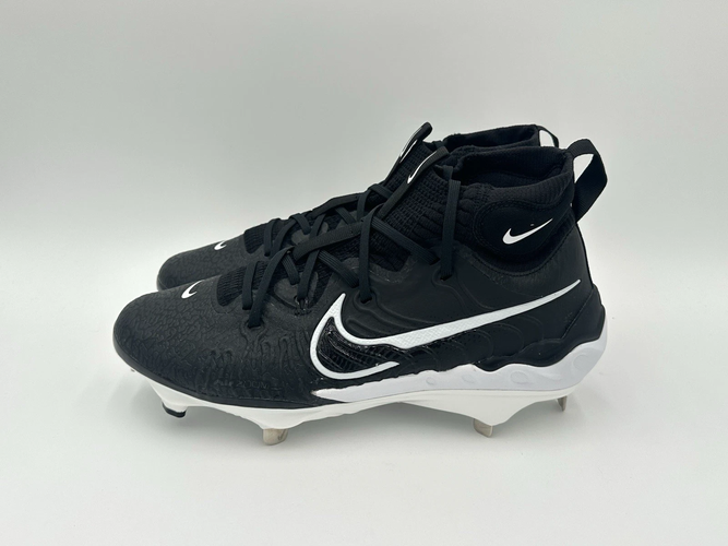 Nike Alpha Huarache NXT Black Metal Baseball Cleats Men's Size 12 DJ6517-001 NEW