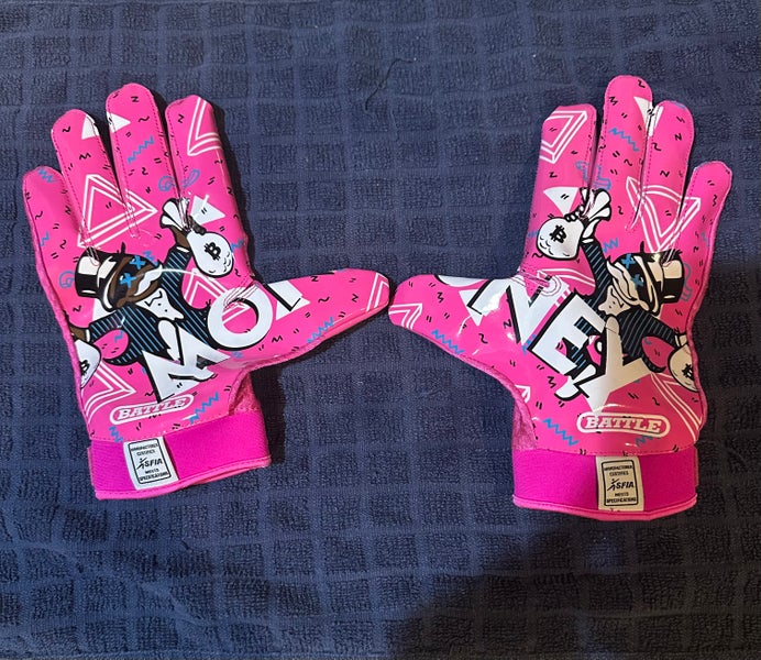 Pink XL Adult Battle Gloves (Used)