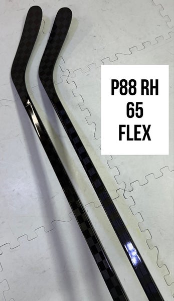 Senior(2)Right P88 65 Flex 63” ProBlackStock™ Unbranded Blackouts Pro Stock Nexus Hockey Sticks