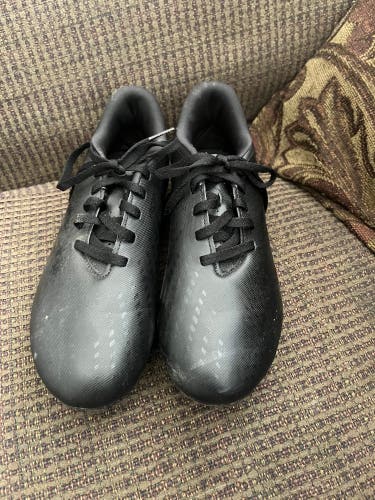 Black Unisex Size M 6.0 (W 7.0) Adult Adidas Cleats (New)