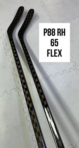 Senior(2)Right P88 65 Flex 63” ProBlackStock™ Unbranded Blackouts Pro Stock Nexus Hockey Sticks