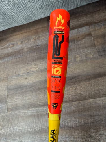 2025 Easton Hype Fire Composite USABat Certified Bat (-10) 18 oz 28" (Used)