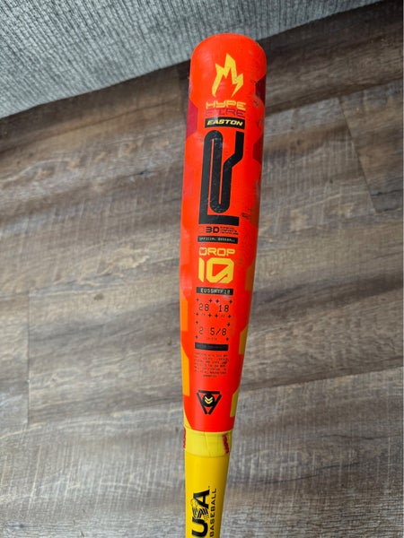 2025 Easton Hype Fire Composite USABat Certified Bat (-10) 18 oz 28" (Used)