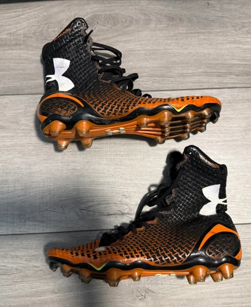 Men's Size M 9.5 (W 10.5) Under Armour Highlight High Top Molded Cleats (Used)