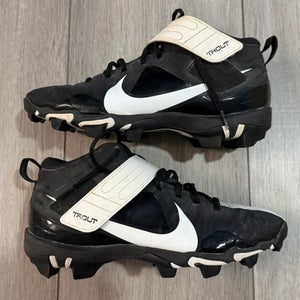 Black Men's Size M 8.5 (W 9.5) Adult Nike Force Zoom Trout 7 Low Top Molded Cleats (Used)