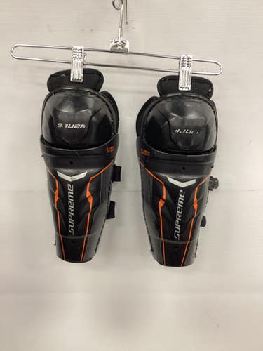 Used Bauer SUPREME Youth Shin Guards Black 8" 11851-S000040157