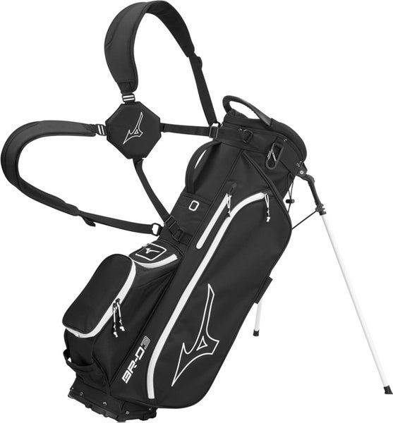 NEW Mizuno BR-D3 Black/White Golf Stand/Carry Bag