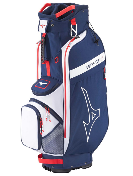 NEW Mizuno BR-D3 Navy/Red Golf Cart Bag
