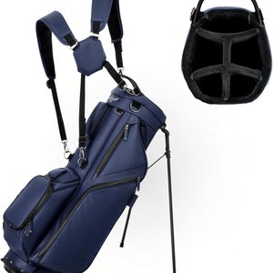 NEW Mizuno Pro 5-Way Navy Stand Golf Bag