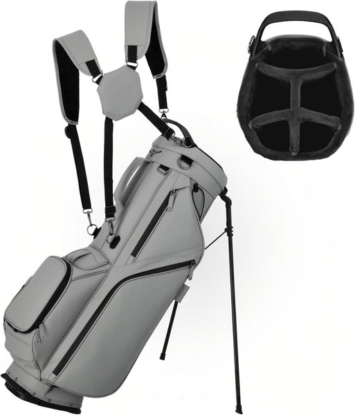 NEW Mizuno Pro 5-Way Grey Stand Golf Bag
