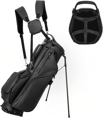 NEW Mizuno Pro 5-Way Black Stand Golf Bag