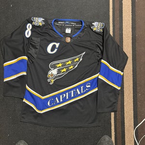 Alex Ovechkin Washington Capitals black reverse retro jersey