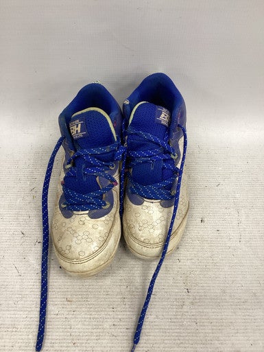 Used Under Armour BRYCE HARPER BB/SB Cleats Royal Blue And White Junior 01.5 11851-S000040115