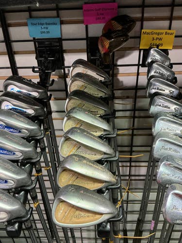 Adams (Used) Right Handed Men's Regular Flex Graphite Shaft Iron Set