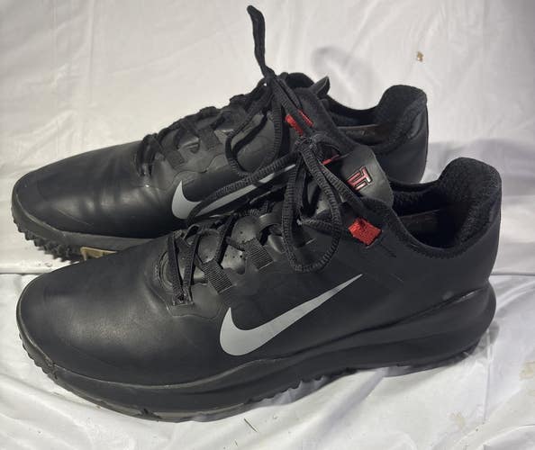 Nike Tiger Woods Golf Shoes TW13 Black Gray Red 532622-001 2012 Mens Size 12