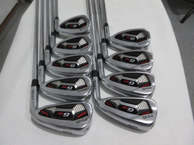 Ping G410 Iron Set - 5-PW, UW, SW, LW - Regular Flex Steel - Black Dot