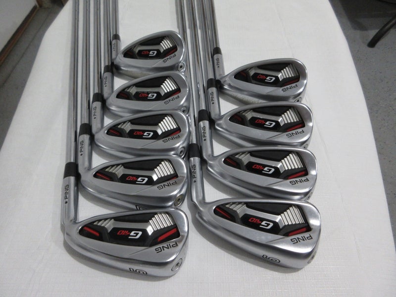 Ping G410 Iron Set - 5-PW, UW, SW, LW - Regular Flex Steel - Black Dot
