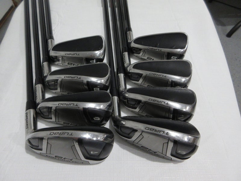 Cleveland Launcher HB Turbo Iron Set - 4-PW, SW - Regular Flex Graphite