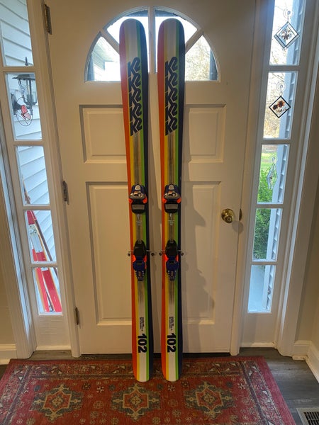 K2 Shreditor 102 184 cm Powder Skis With Bindings (Used)