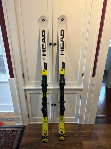 Unisex HEAD World Cup Rebels i.GS RD 166 cm Racing Skis With Bindings (Used)