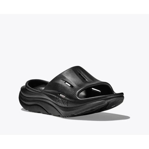 Hoka One One Ora Recovery Slide 3 1135061-BBLC Women's US 7 Black Sandal FHD178