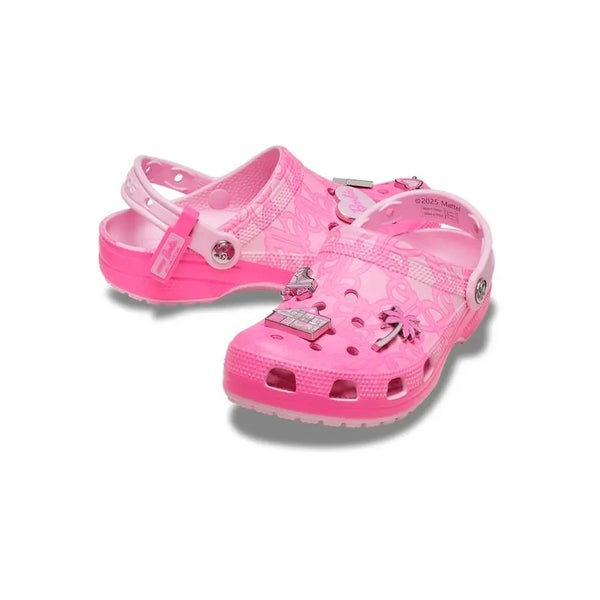 Crocs Classic 211405-90H Clog Unisex US 7W/5M Barbie Pink Round Toe Shoes TLW541