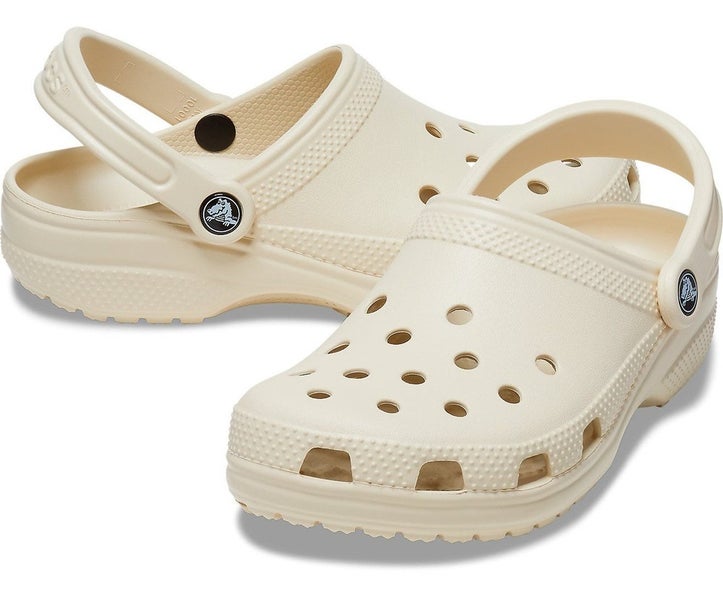 Crocs Classic 10001-2Y2 Clog Men's Bone White Round Toe Comfort Casual FHD172