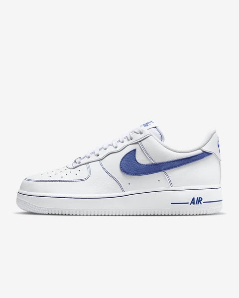 Nike Air Force 1 '07 LV8 HQ2037-100 Men's White Blue Lifestyle Shoes FL4145