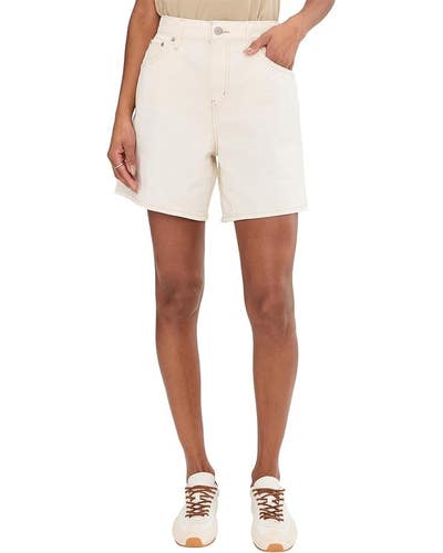 Levi's Baggy Shorts Women's 27 White Denim Cotton High Rise Coin Pockets TLW539