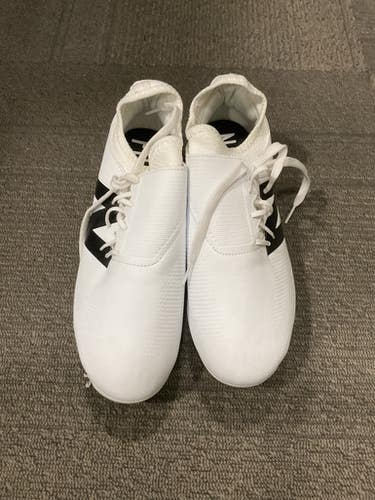 Used New Balance FURON LAX Cleats Mens White Senior 9 11614-S000225206