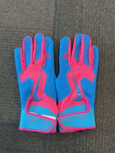 Used Nike BB/SB Batting Gloves Carolina Blue LG 11614-S000225204