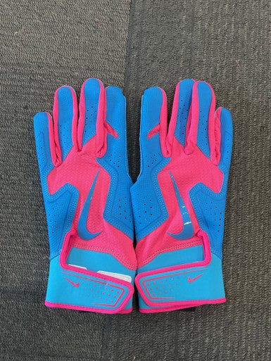 Used Nike BB/SB Batting Gloves Carolina Blue LG 11614-S000225204