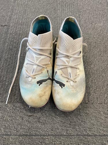 Used Puma FUTURE Soccer Cleats Grey Junior 02 11614-S000225197