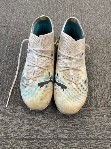 Used Puma FUTURE Soccer Cleats Grey Junior 02 11614-S000225197