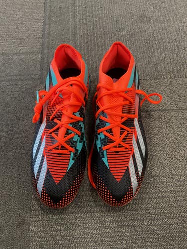 Used Adidas MESSI Soccer Cleats Black And Orange Junior 05 11614-S000225191