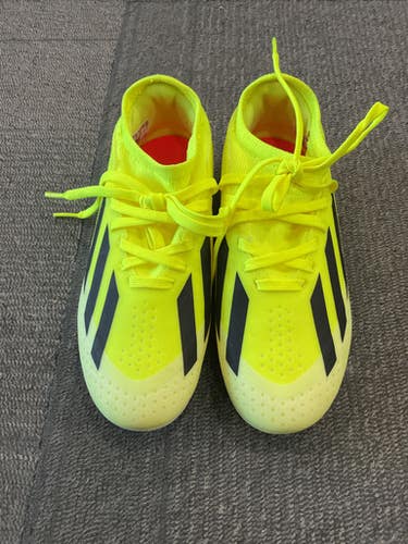 Used Adidas CRAZYFAST Soccer Cleats Yellow Junior 01 11614-S000225193