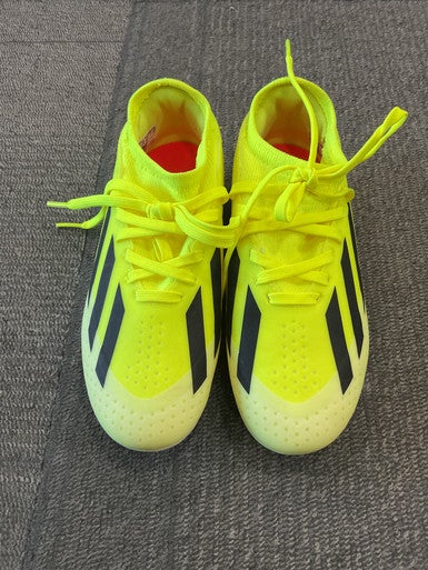 Used Adidas CRAZYFAST Soccer Cleats Yellow Junior 01 11614-S000225193