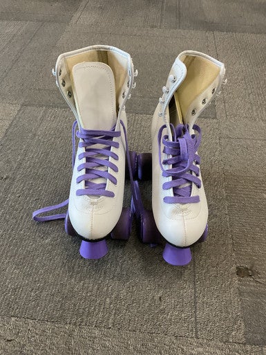 Used SEVEN QUAD SKATES Senior Roller Quad Skates White Senior 6 11614-S000225189