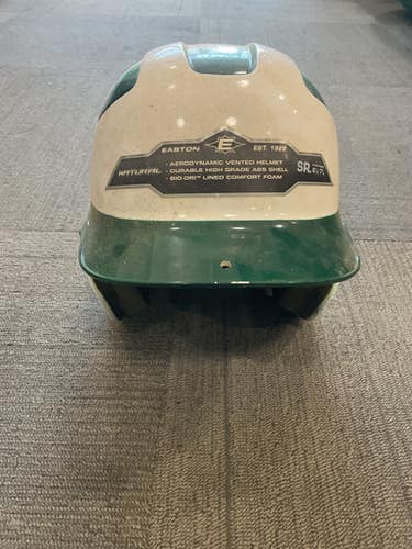 Used Easton NATURAL Batting Helmet No Mask Green And White L/XL 11614-S000225145