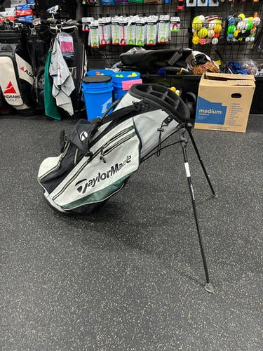Used Taylormade STAND BAG Mens Stand Bag White 11337-S000473822