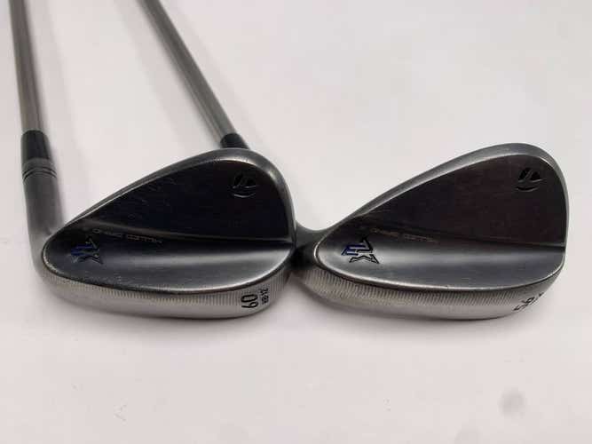 TaylorMade Milled Grind 3 Raw Black Wedge Set 56* 14 | 60* 12 Cool Clubs Mens RH